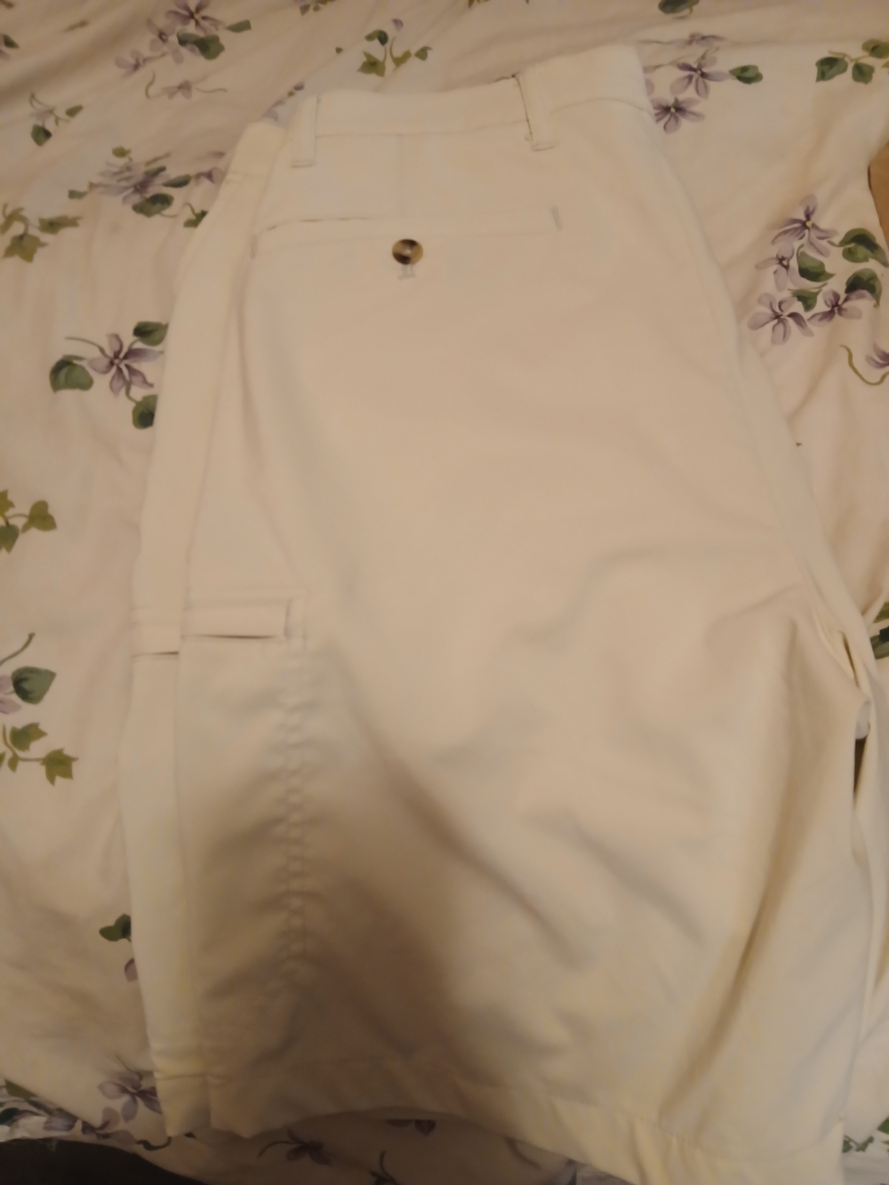Chaps Men's White Casual Shorts